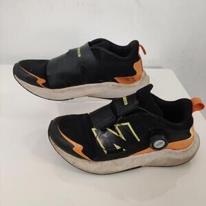 New Balance Kids BOA Strap Running Sneakers Black Orange Size 4